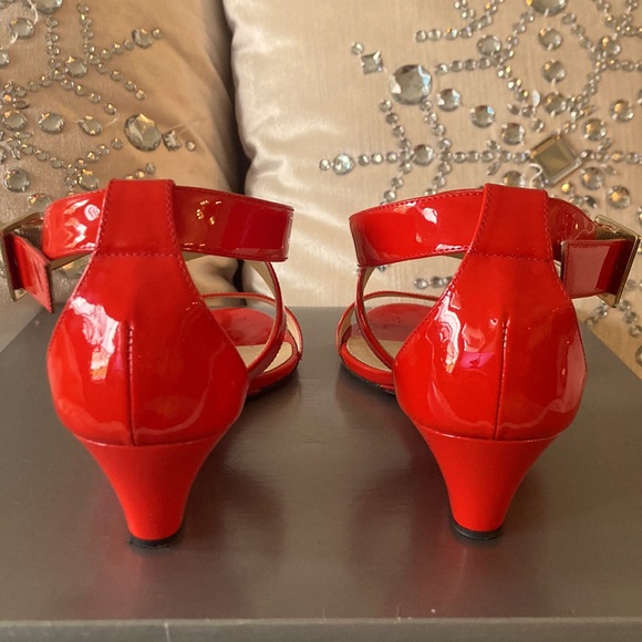 Jimmy Choo Sandals Size 37.5 Red - Picture 3 of 6